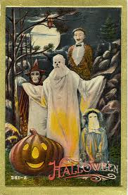 Ghost Fires and Melting Masks: The Macabre Mirth of the Vintage Hallowe'en Spooky vintage Halloween Ghost
