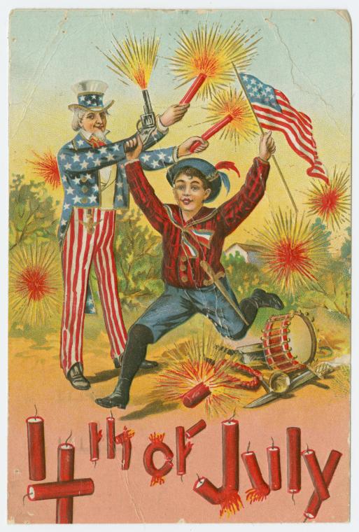 Have a "Sane" Independence Day!  Not exactly a sane holiday... From the New York Public Library Digital Archives.