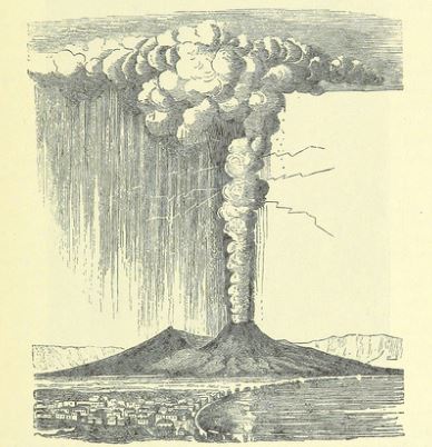 volcano illustration 1885