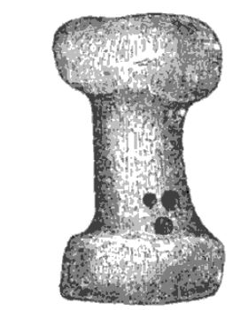 Relig healing stone, near Bruckless in Donegal. Five inches long. A Social History of Ancient Ireland, Patrick Weston Joyce, p. 628