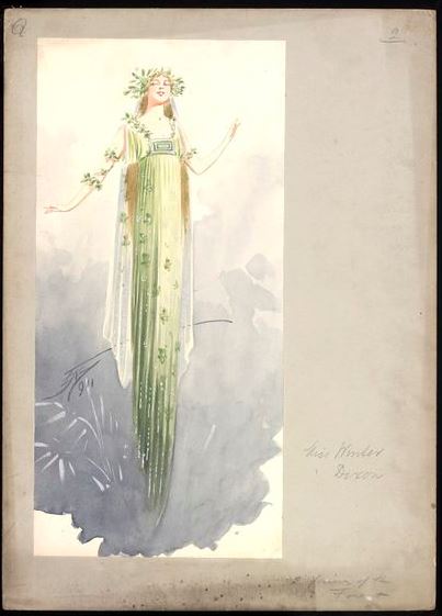 Green Jean Seen Green fairy of the forest costume, 1911 http://collections.vam.ac.uk/item/O1173074/drury-lane-
