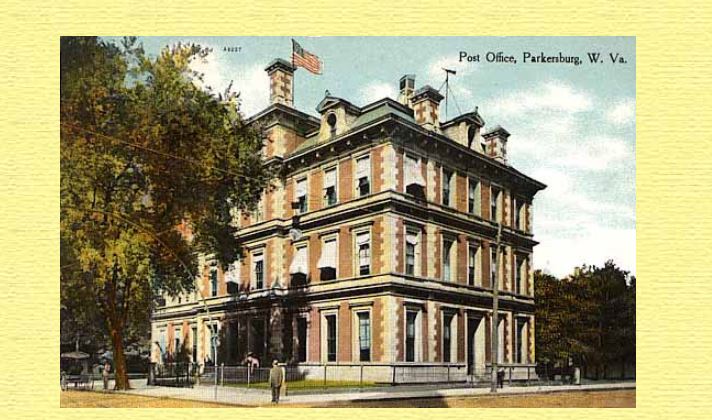 The Phantom Postman of Parkersburg. The Parkersburg customs house and post office, 1900 http://www.electricearl.com/parkersburg/PO2.html 